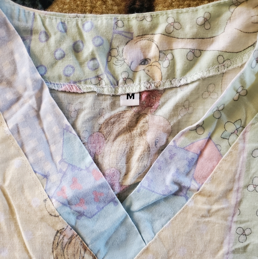 Lot of 2 precious moments scrub tops uniforms